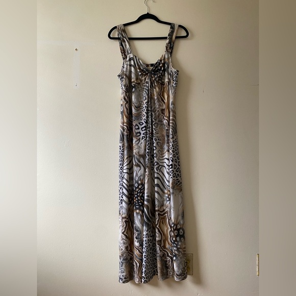 Lana Lee Y2K animal print maxi dress - made in Canada - Picture 5 of 7
